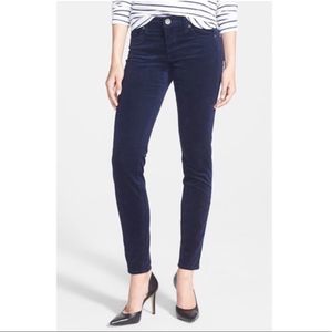 Kut From the Kloth Navy Corduroy Pants Dianna Skinny Size 6